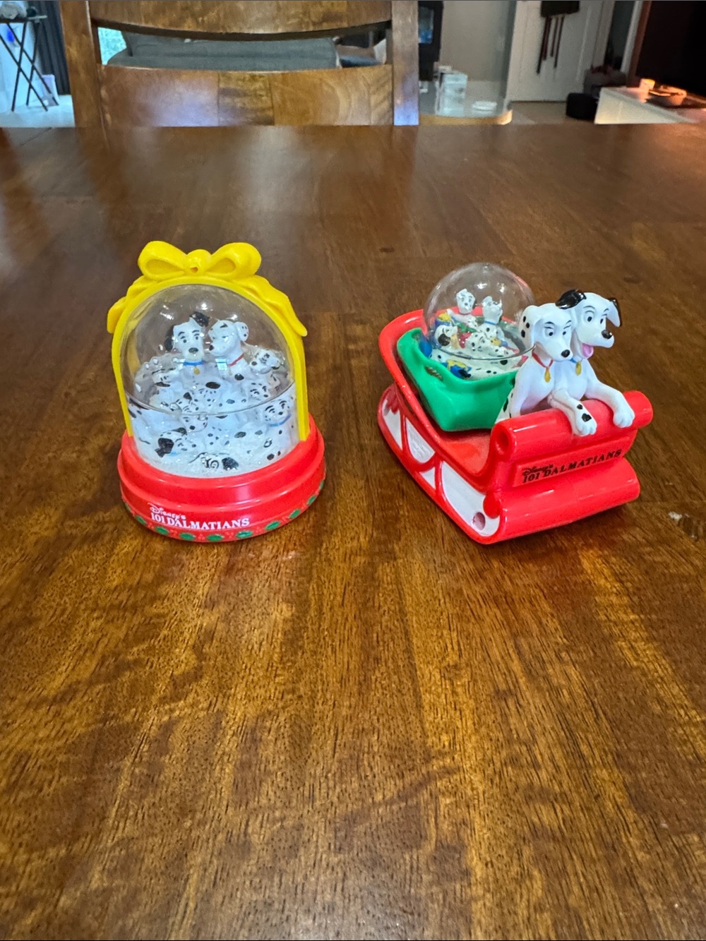 Vintage Disneys 101 Dalmatians Snow Globes